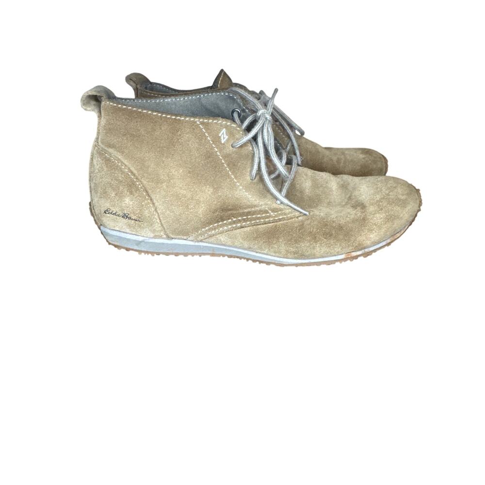 Eddie Bauer size 7 transition Chukka ankle boot suede lace up walking shoe